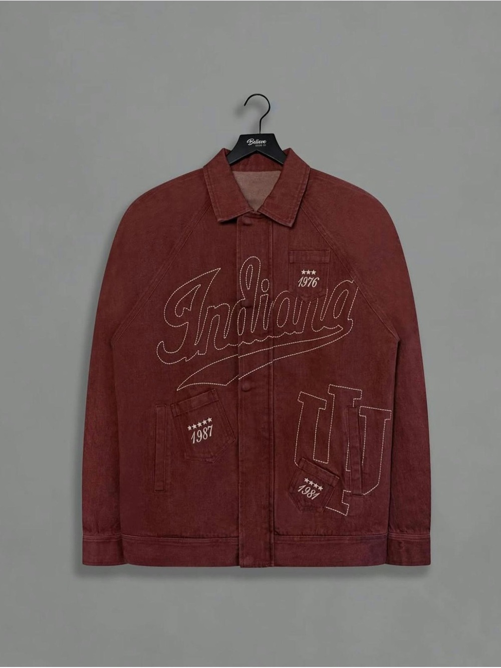 Nil Indiana The Indiana Custom Washed Denim Jacket Limited Release $195 Retail